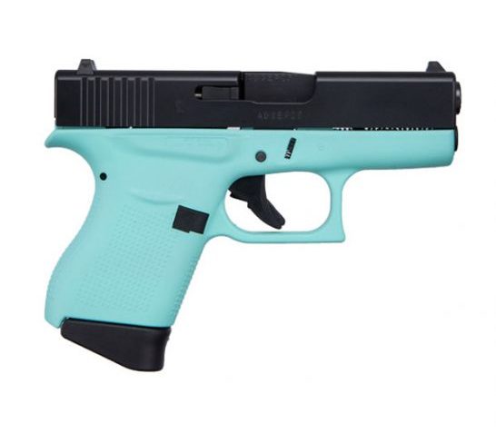 Glock 43 9mm Pistol, Robin’s Egg Blue/Black – ACG-00835