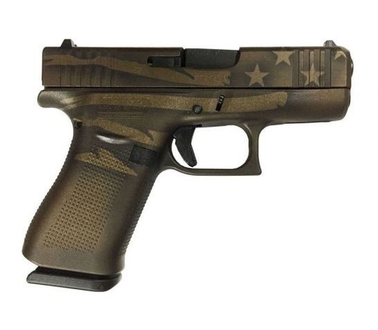 Glock 43X 9mm Pistol, Midnight Bronze Flag – UX4350204-MBBWFLAG