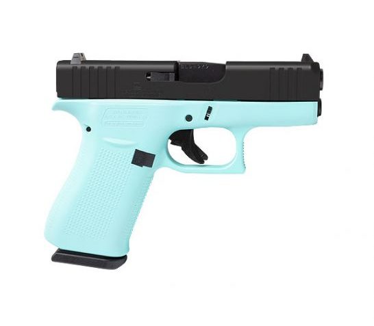 Glock 43X Slimline 9mm Pistol, Robin’s Egg Blue – ACG-00866