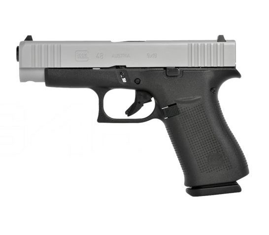 Glock 48 9mm Compact Pistol with Glock Night Sights, Two Tone – PA485SL701