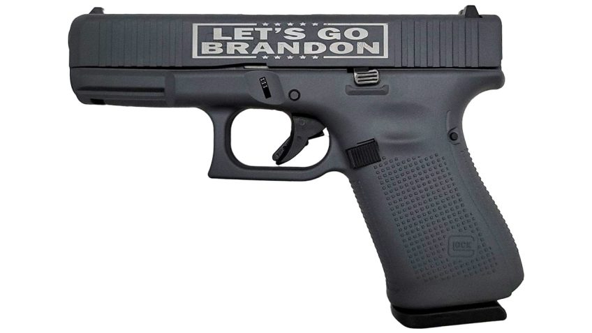 Glock G45 USA 9mm, 4" Barrel, "Let''s Go Brandon", FS, Gray, 17rd