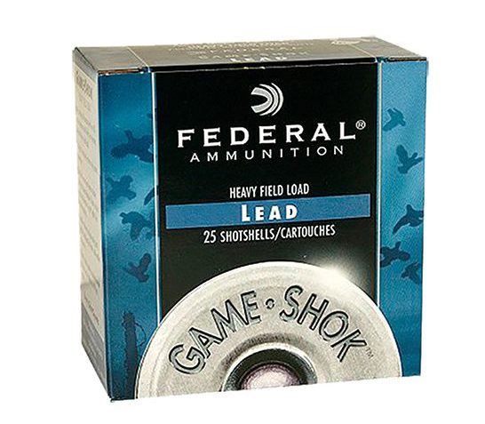 Federal 12ga 2.75" 1-1/8oz #6 "Game-Shok" Heavy Field Lead Shotshell Ammunition 25rds – H123 6