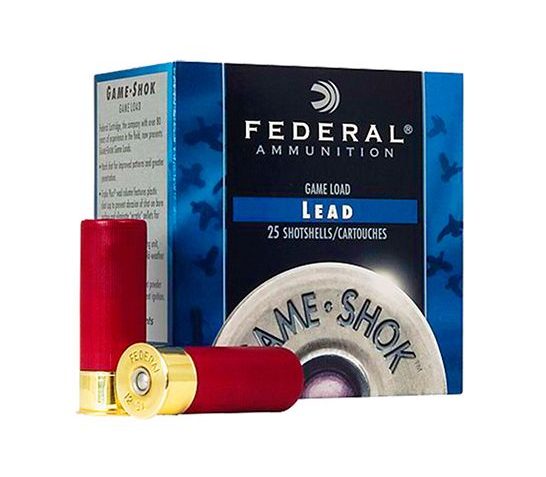 Federal 20ga 2.75" 2.75DE 1oz #6 "Game-Shok" Hi-Brass Lead Shotshells 25rds – H204 6