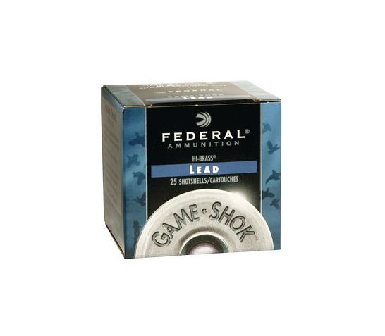 Federal 410ga 2.5" Max 1/2oz #7.5 "Game-Shok" Hi-Brass Lead Shotshells 25rds – H412 7.5