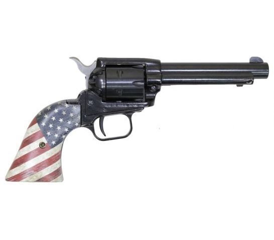 Heritage Rough Rider 4.75" .22 LR Revolver With US Flag Grips, Blued – RR22B4USFLAG