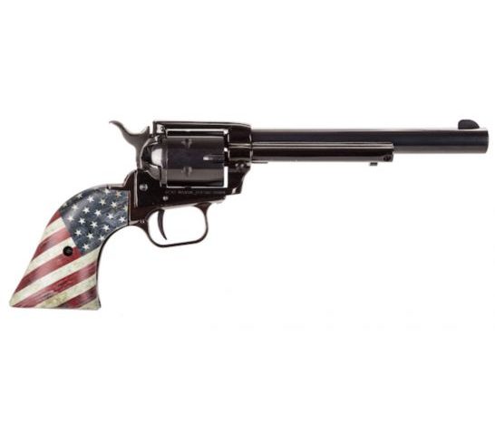 Heritage Rough Rider 6.5" .22 LR Revolver, US Flag Grips – RR22B6USFLAG