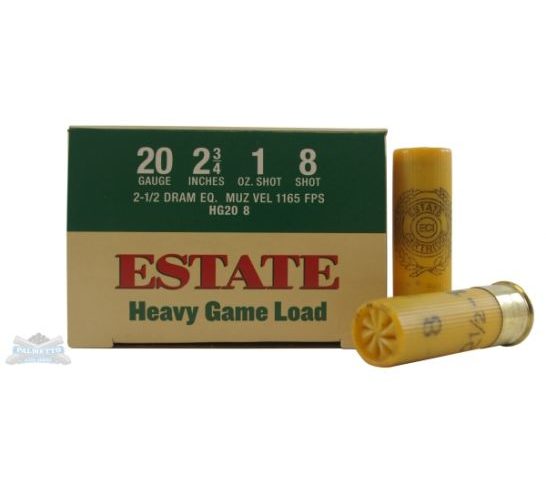 Estate 20ga 2.75" 1oz #8 Shotshells 25rds – HG20 8