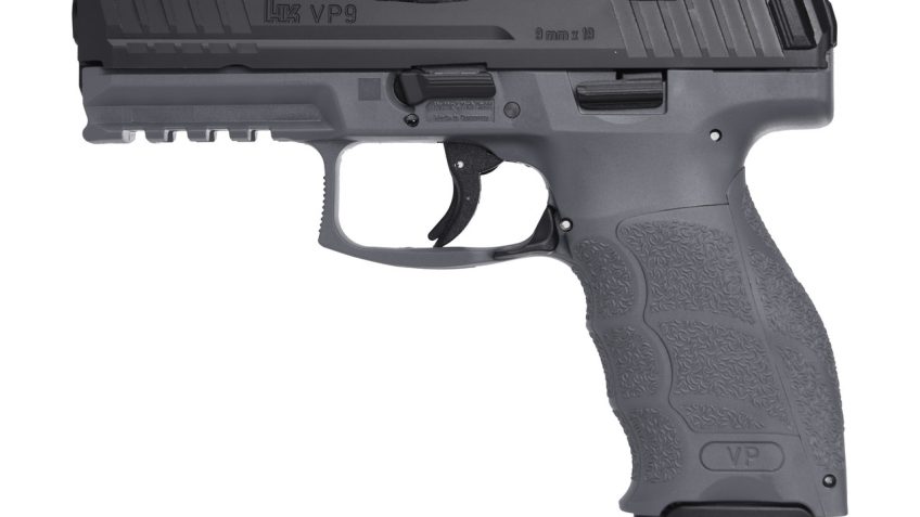 HK VP9 9mm, 4.1" Barrel, Night Sights, Grey/Black, 17rd