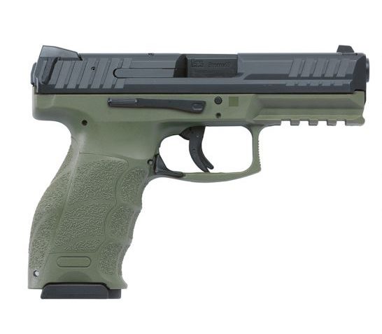 H&K VP9 9mm 4.09" 15 Rnd Pistol, OD Green w/ Black Slide