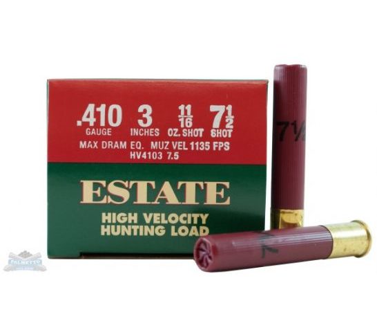 Estate 410ga 3" 11/15oz #7.5 Shotshell Ammunition 25rds – HV410375