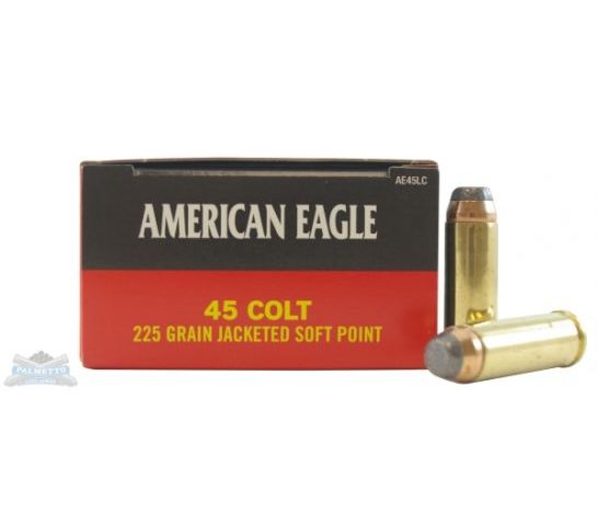 American Eagle 45 Colt 225gr JSP Ammunition 50rds – AE45LC