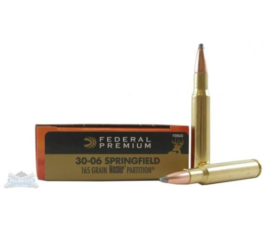 Federal 30-06 165gr Nosler Partition Vital-Shok Ammunition 20rds – P3006AD