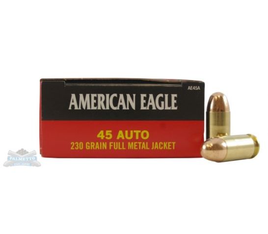 American Eagle 45 Auto/ACP 230gr FMJ Ammunition 50rds – AE45A