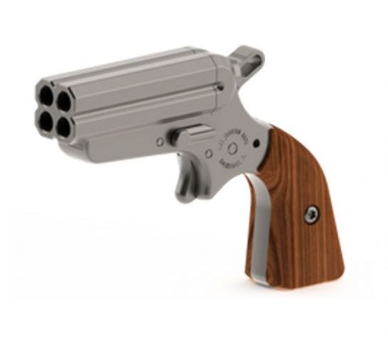 Iver Johnson Pocket Ace 2" Quad Barrel .22 LR Derringer With Rosewood Grips, Stainless – POCKETACERW