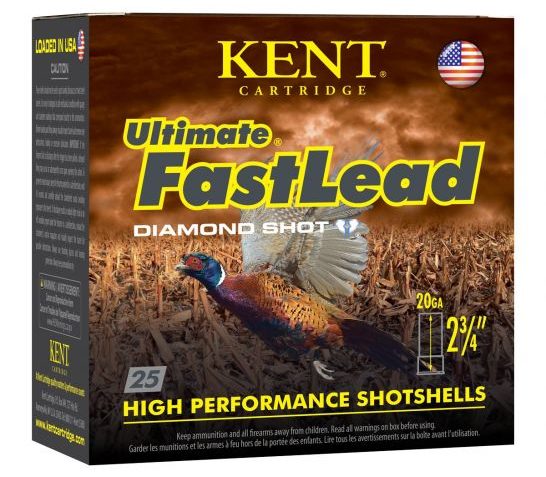 Kent Ultimate Fast Lead 20 Gauge 2 3/4" 1 oz 7.5 Shot 25 Rounds – K202UFL2875