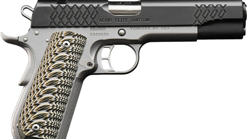 Kimber Aegis Elite Custom 9mm, 5" Barrel, FO Sights, Satin Silver, 9rd