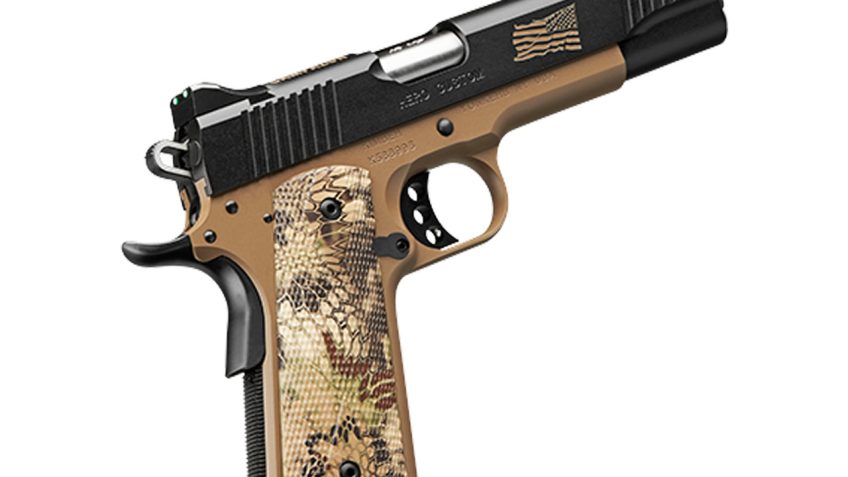 Kimber Hero Custom .45 ACP, 5.25" Barrel, Boot Campaign Engraving, Highlander G10, 7rd