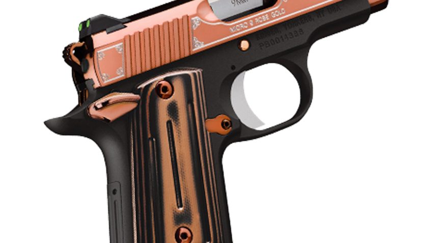 Kimber Micro 9 Rose Gold 9mm, 3.15" Barrel, Night Sights, PVD Rose Gold Finish, 6rd