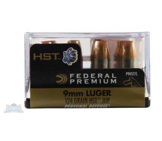 Federal 9mm 124gr HST Ammunition 20rds – P9HST1S