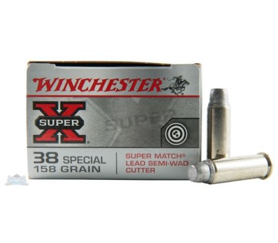 Winchester 38 Special 158gr LSWC Super-X Ammunition – X38WCPSV