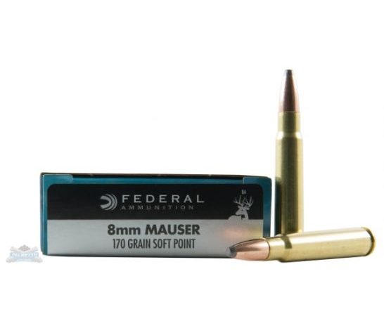 Federal 8mm Mauser 170gr SP Power-Shok Ammunition 20rds – 8A