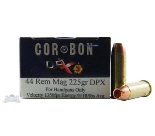 Cor-Bon 44 Magnum 225gr DPX Ammunition 20rds – DPX44M225/20