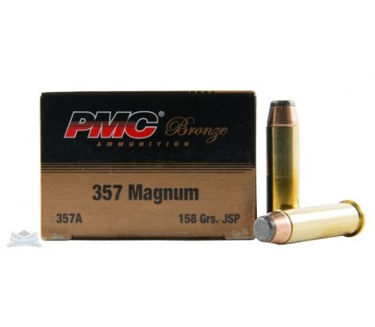 PMC Bronze 357 Magnum 158gr JSP Ammunition 50rds – 357A