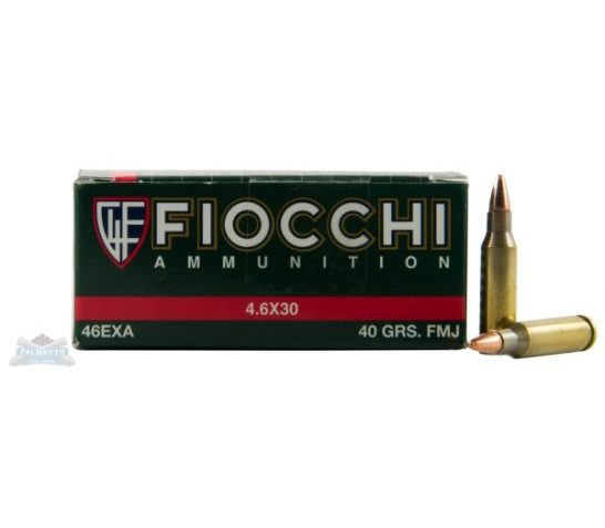 Fiocchi 4.6x30mm 40gr FMJ Ammunition 50rds – 46EXA