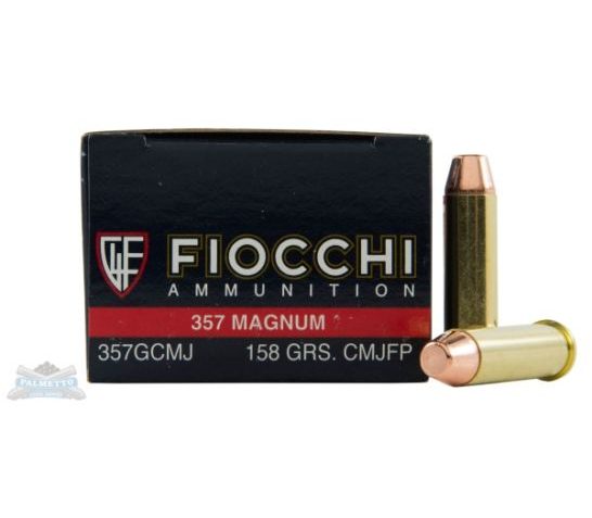 Fiocchi 357 Magnum 158gr CMJFP 50 Rounds Ammunition – 357GCMJ