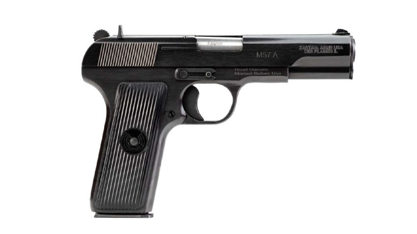 Zastava M57A 7.62 Tokarev, 4.5" Barrel, Blued Finish, 9rd Mag