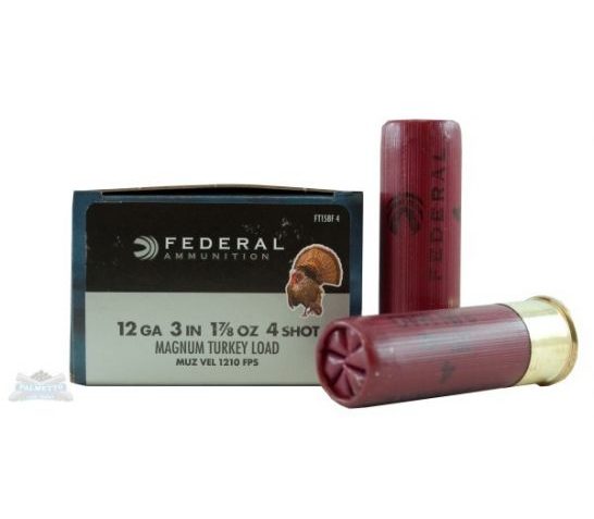 Federal 12ga 3" 4DE 2oz #4 Strut-Shok Magnum Lead Turkey Shotshells 10rds – FT158F