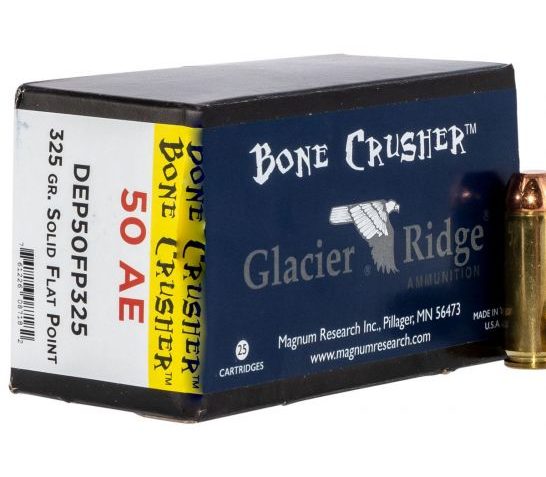 Magnum Research Bone Crusher 325 gr Flat Point .50 AE Ammo, 20/box – DEP50FP325