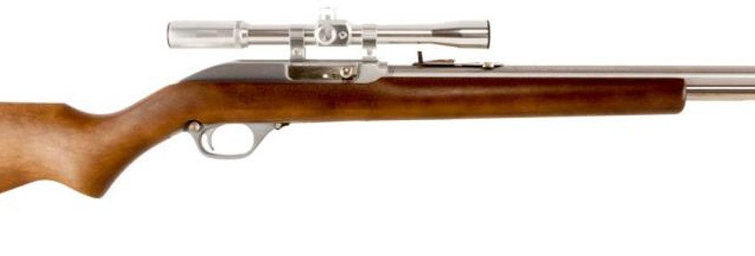 Marlin 60 W/Scope 22LR 19" Barrel Hardwood Stock SS Finish