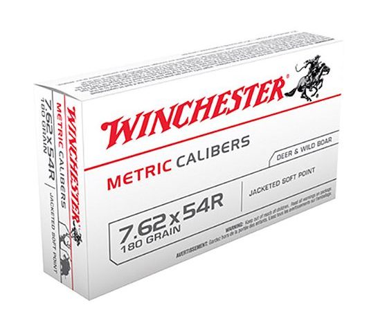 Winchester 7.62x54R 180gr SP Ammunition 20rds – MC54RSP