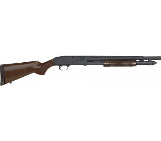 Mossberg 590 Retrograde 12 Gauge Shotgun Pump Action 18.5", Walnut – 52151