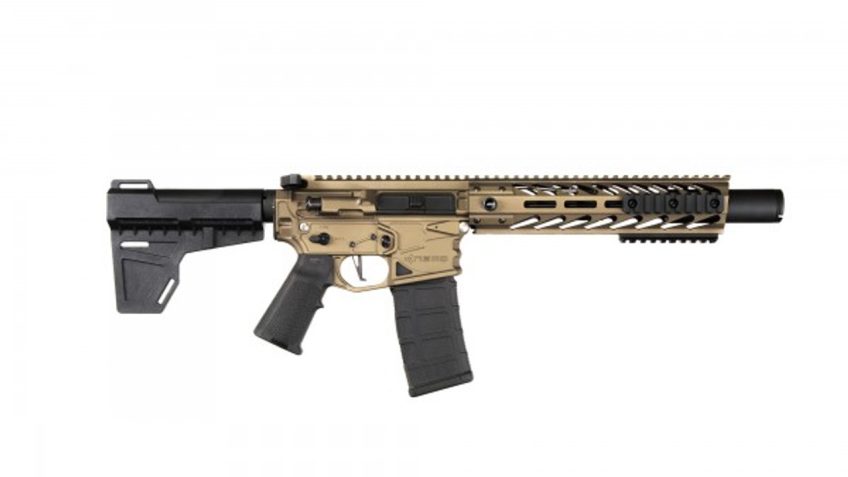 NEMO Arms Battle-Light 5.56/.223, 8" Barrel, KAK Brace, Burnt Bronze, 30rd