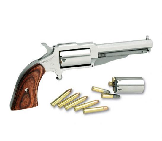 North American Arms Earl 3" .22 LR Revolver With .22 WMR Cylinder, Stainless – 19603C