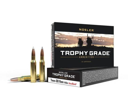 Nosler Trophy Grade 7mm Rem Mag Ammo 140 Grain AccuBond, 20 Rds – 60042