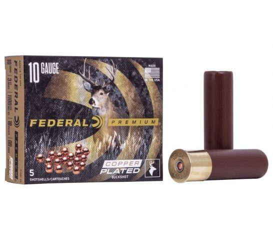 Federal 10ga 3.5" Magnum 18 Pellets 00 Buck Vital-Shok Shotshell Ammunition 5rds – P108F 00