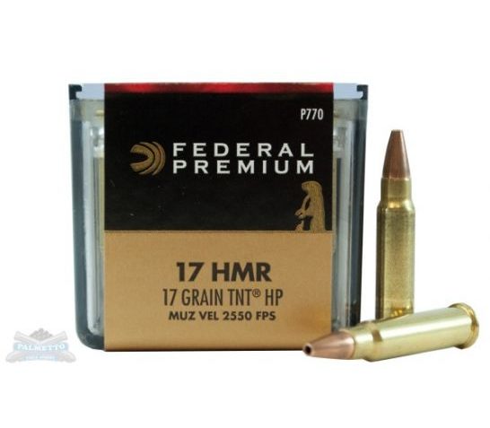 Federal 17 HMR 17gr Speer TNT V-Shok Ammuniton 50rds – P770