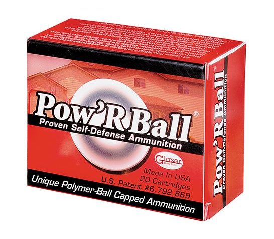 Glaser Pow’rBall 357 Magnum 100gr Ammunition 20rds – PB357100/20