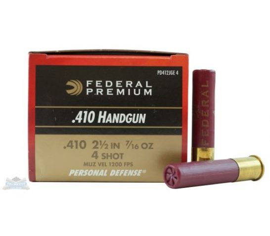 Federal 410ga 2 1/2" 4 Buck Ammunition 20rds – PD412JGE 4