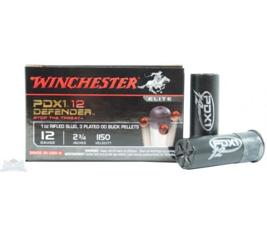 Winchester 12ga 2.75" 1oz Rifled Slug PDX1 Ammunition 10rds – S12PDX1