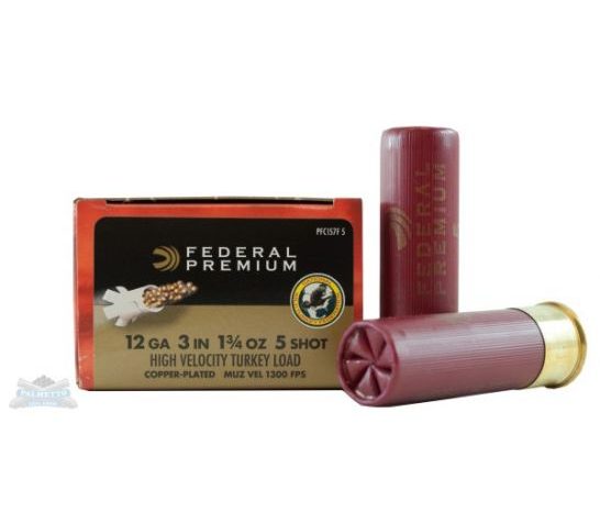 Federal 12ga 3" Max 1.75oz #5 Mag-Shok HV w/FliteControl Turkey Shotshells 10rds – PFC157F 5