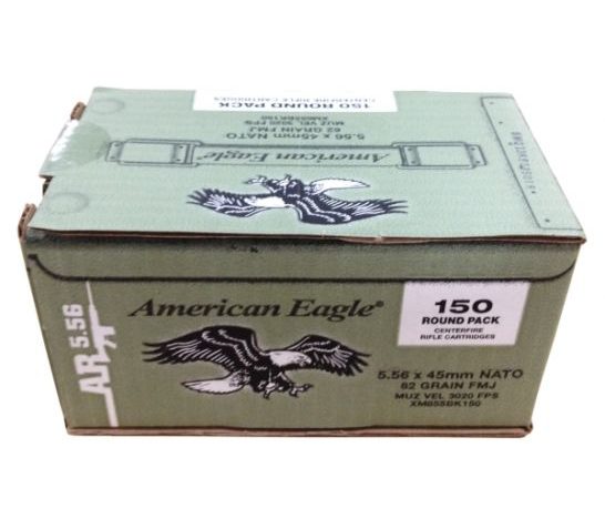 American Eagle 5.56mm 62gr M855 Ammunition 150rds – XM855BK150