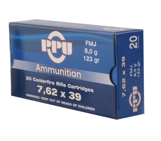 PRVI Partizan 7.62x39mm 123gr FMJ Ammunition 20rds – PP76239F