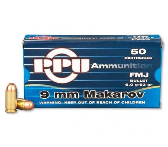 PRVI Partizan 9X18 Makarov 93gr FMJ Ammunition 50rds – PP-R9.4