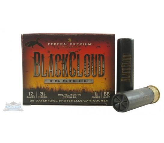 Federal 12ga 3.5" 1.5oz BB Black Cloud Waterfowl Shotshells 25rds – PWB134BB