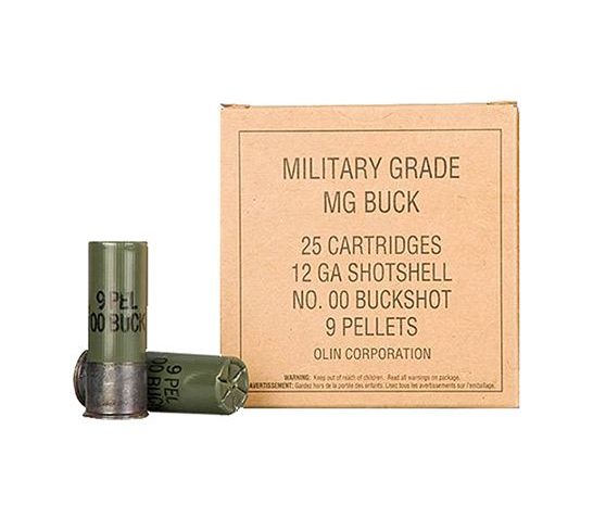 Winchester 12ga 2.75" 00 Buck Military Grade Value Pack Shotshell Ammunition 25rds – Q1544VP