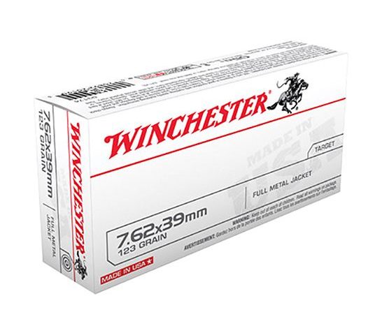 Winchester USA 7.62x39mm 123gr FMJ Ammunition 20rds – Q3174